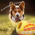 TPR Foam Pet Dog Cat Food Attractant Toy Pineapple Shape Chew Toy For Pets Who Dont Like Toys